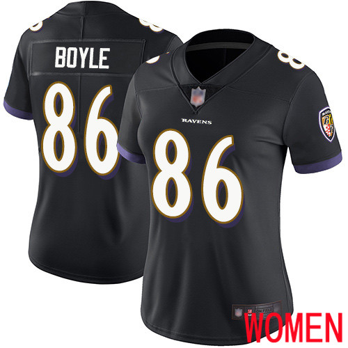 Baltimore Ravens Limited Black Women Nick Boyle Alternate Jersey NFL Football 86 Vapor Untouchable